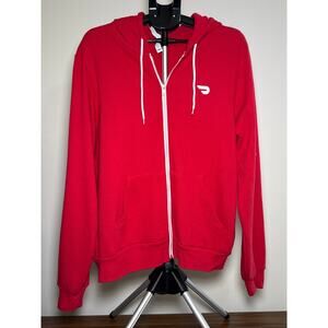 DoorDash Full Zip Hoodie Sweatshirt Jacket, Size Large